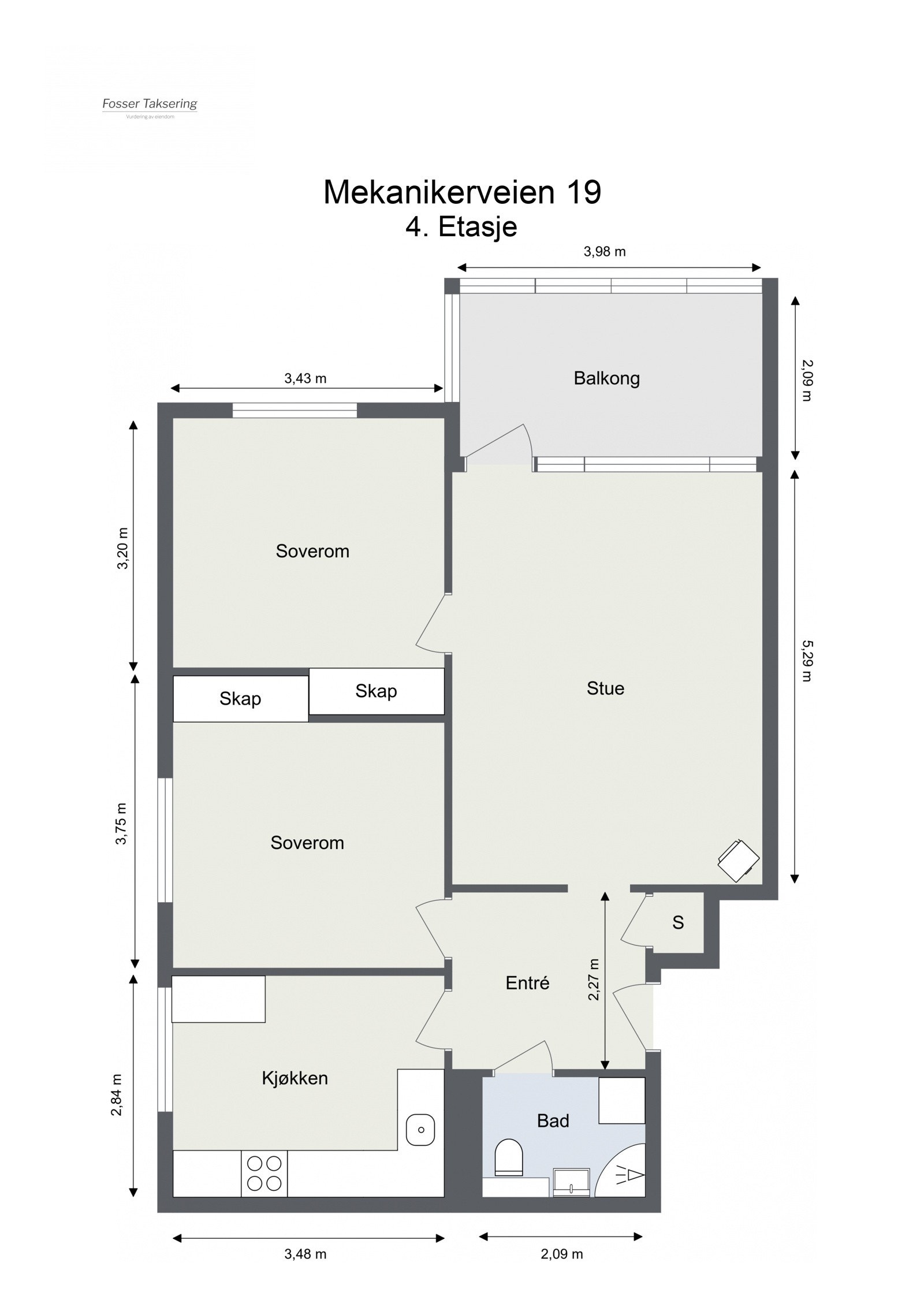 Planskisse Galleribilde