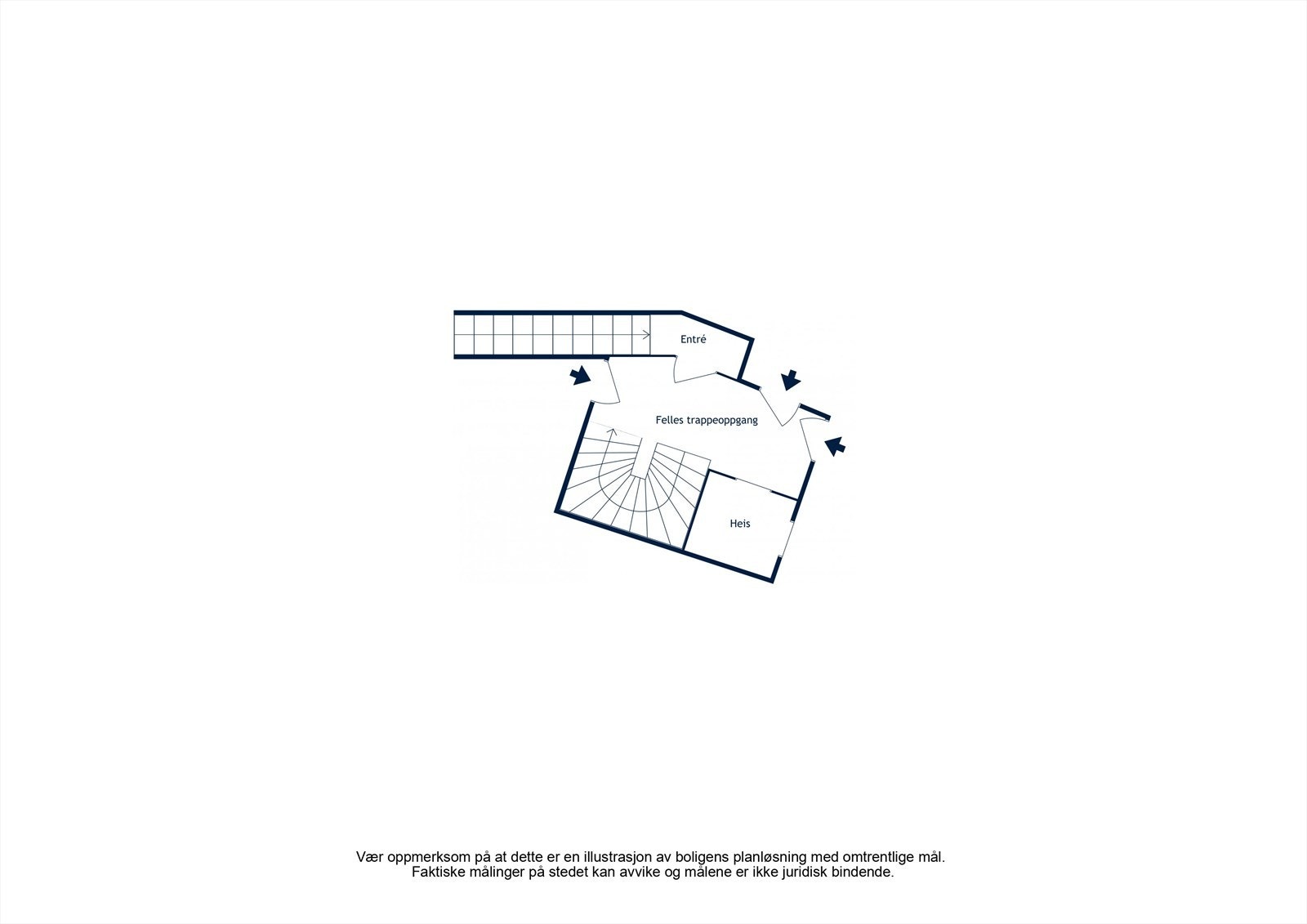 Det er to inngangsparier til boligen Galleribilde