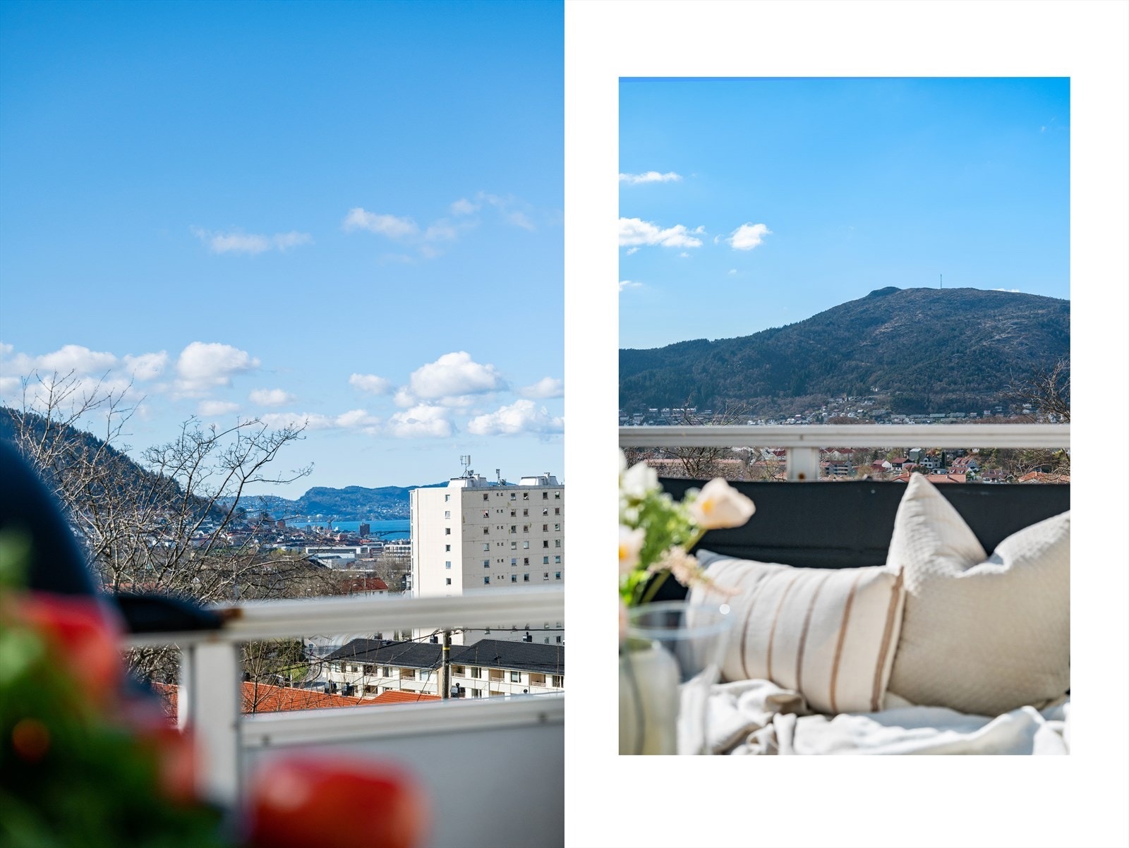 - Drømmebalkong med fantastisk utsikt og optimale solforhold - Galleribilde