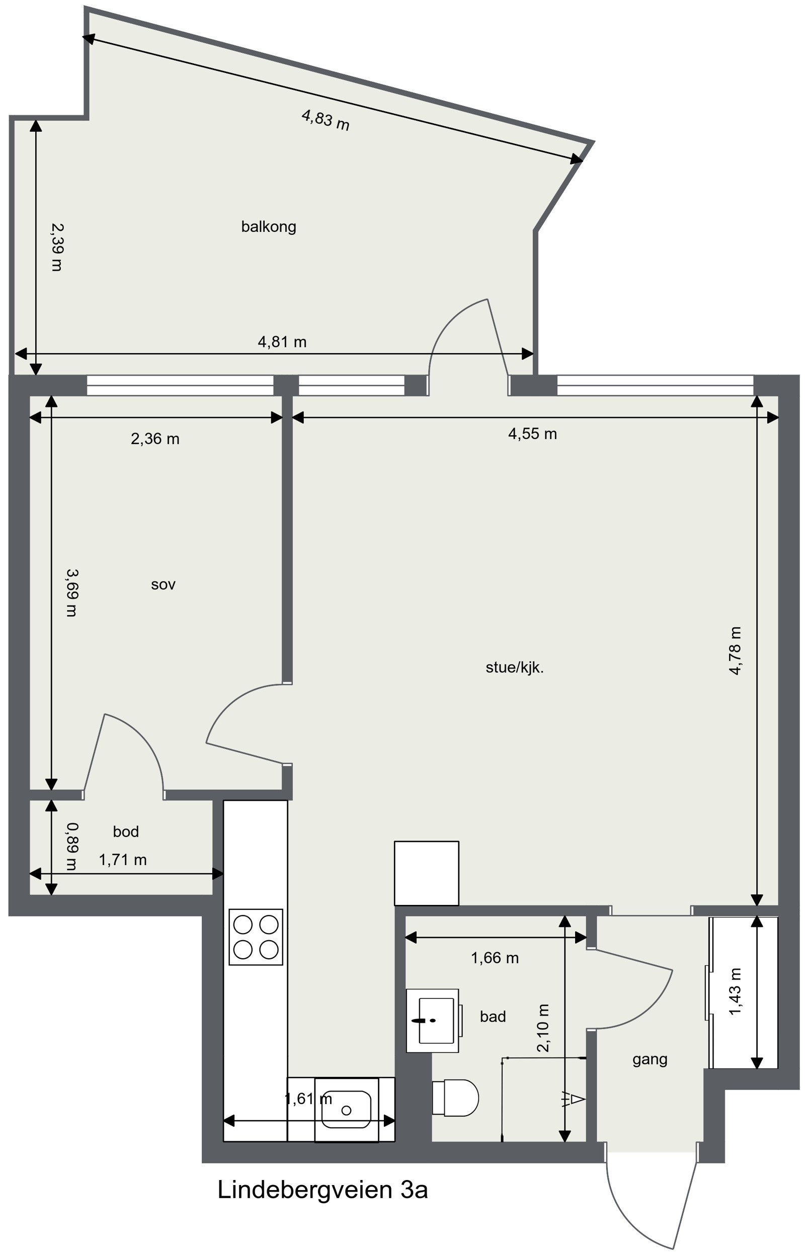 Plantegning Galleribilde