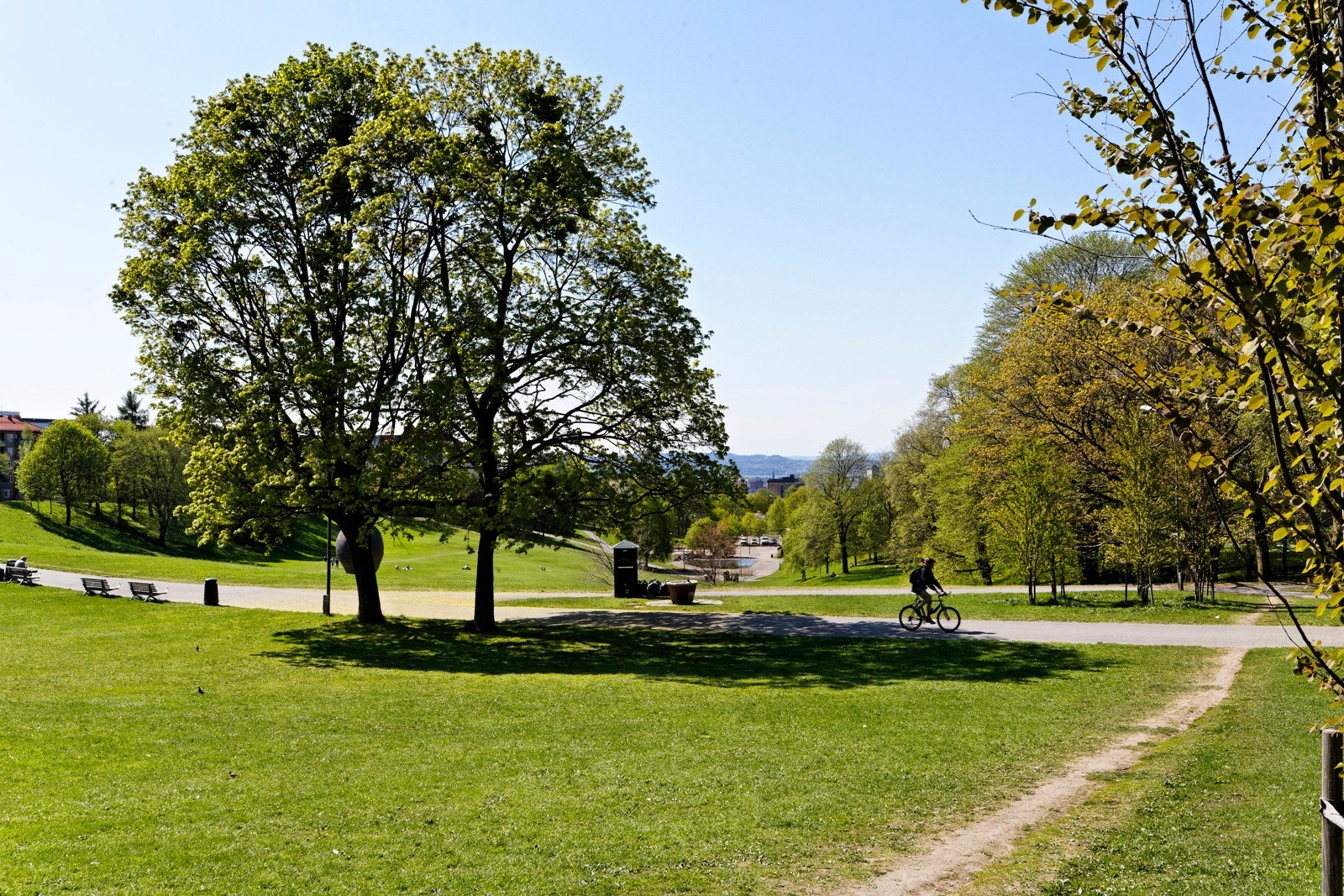 Torshovparken finnes i kort avstand fra leiligheten, og her er det flotte grøntarealer som kan benyttes til ulike fritidsaktiviteter sommer - og vinterstid Galleribilde