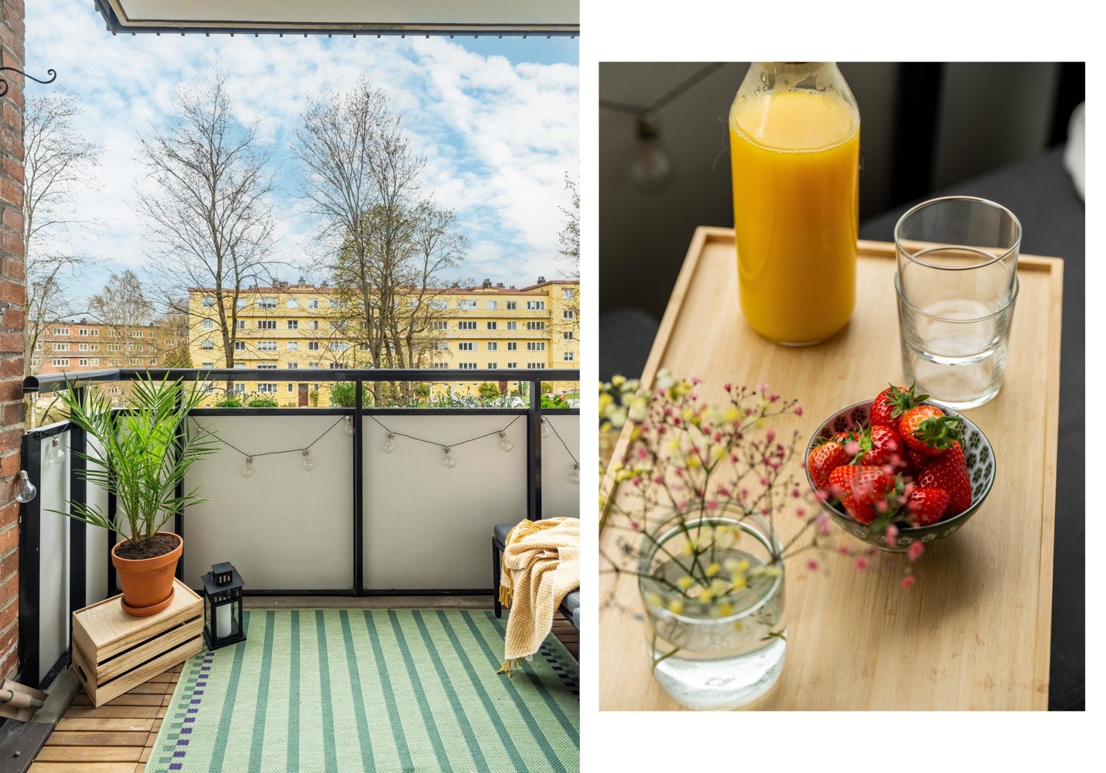 Fra stuen finner vi utgangen til denne store balkongen. Galleribilde