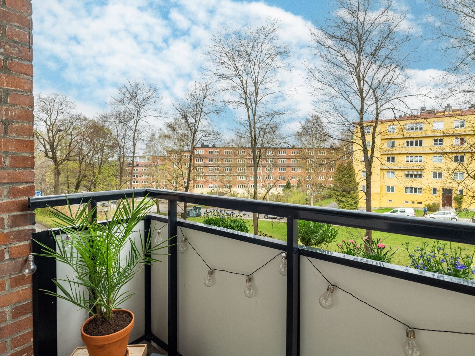 Ettersom Schouterrassen ligger på en høyde, er det rikelig med utsikt herfra. Galleribilde