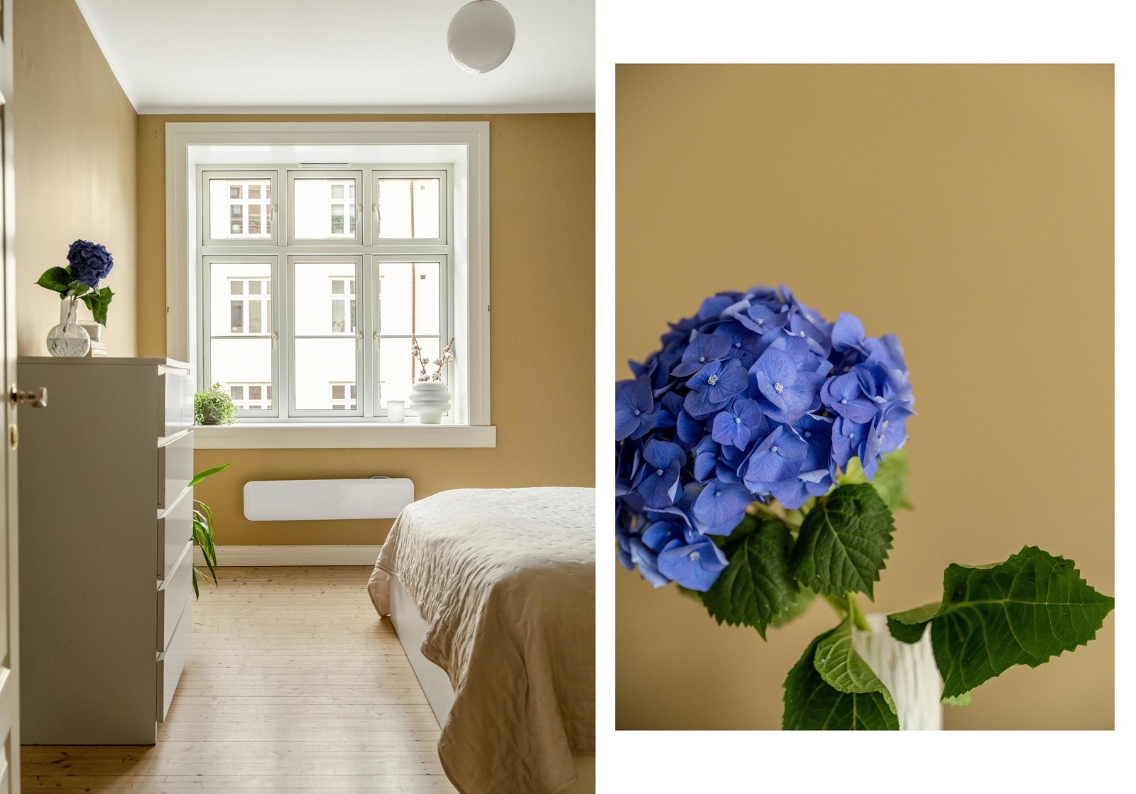 Leiligheten ligger i en meget høy 1. etasje, uten innsyn fra gateplan. Galleribilde