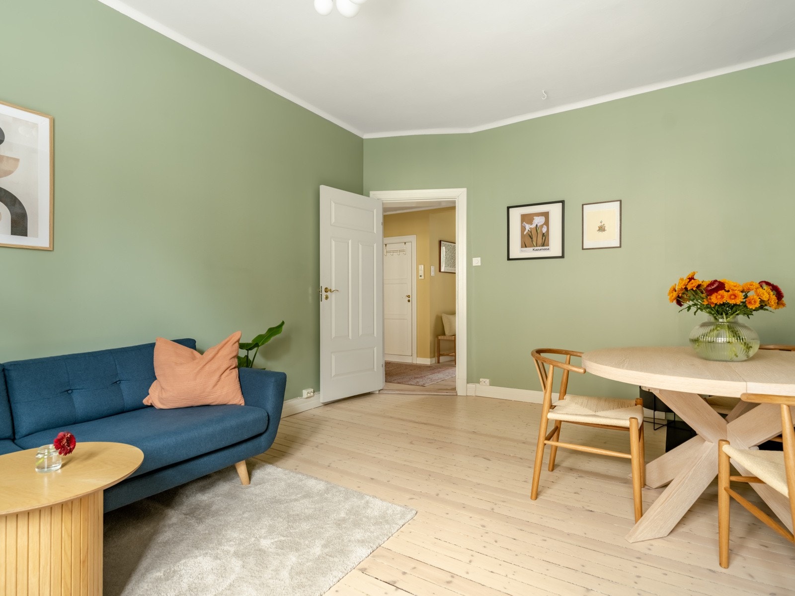 De flotte tregulvene ble slipt og oljet i 2023. Galleribilde