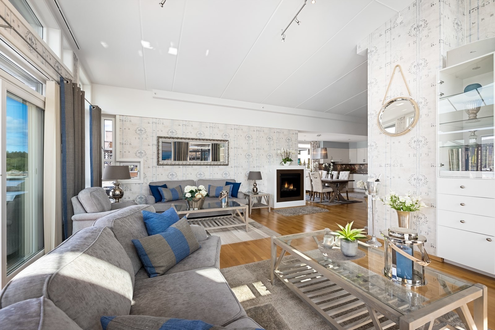 Det er god plass til møblering i ulike soner. Galleribilde