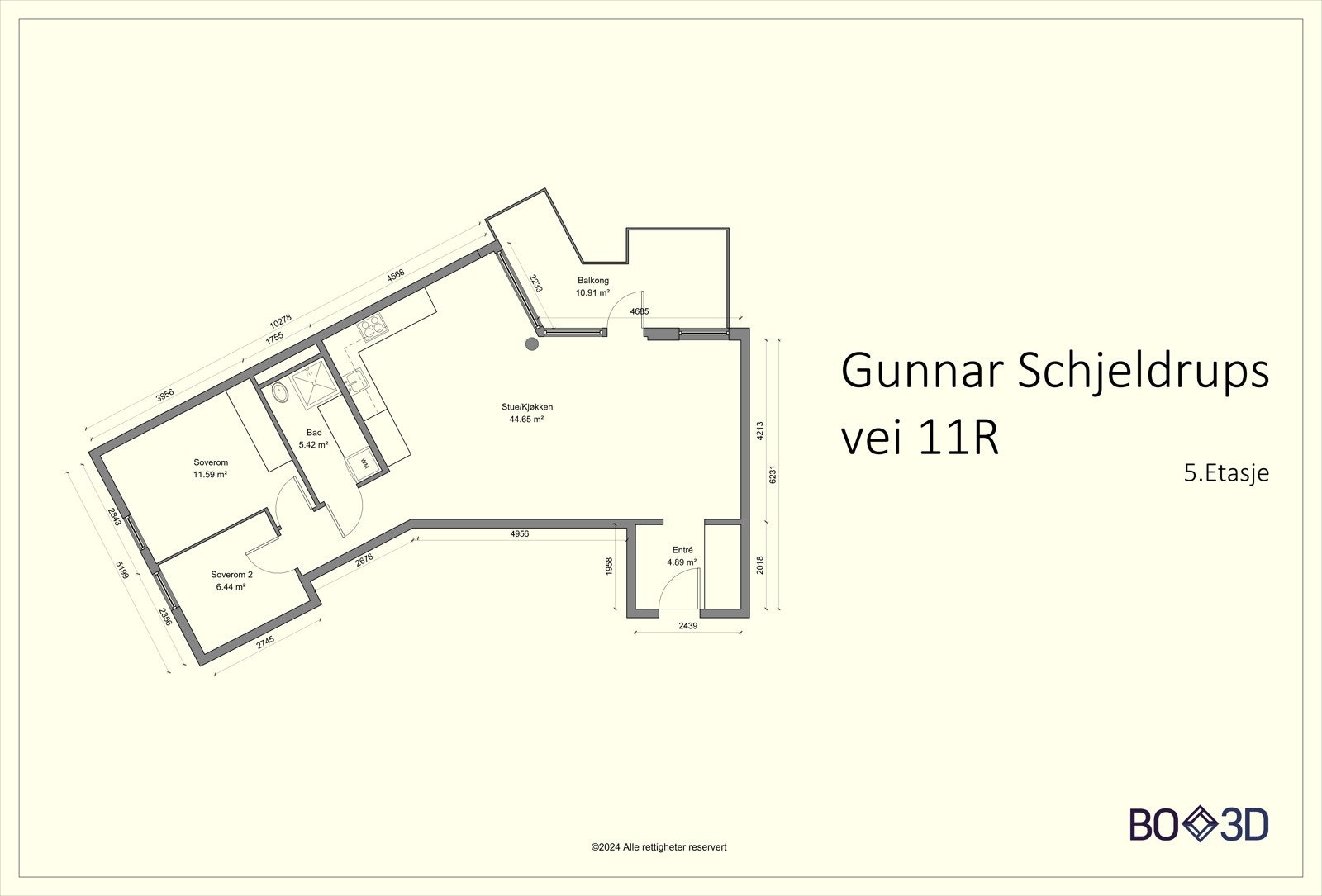 Plantegning Galleribilde
