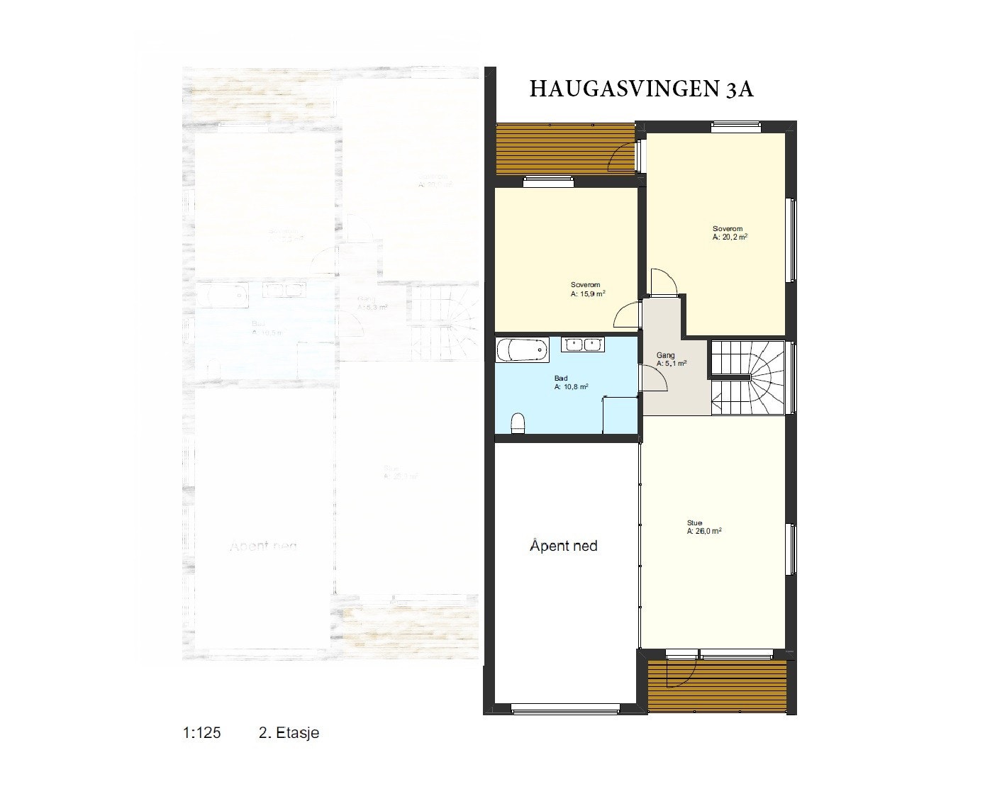 Plantegning Haugasvingen 2 etg Galleribilde