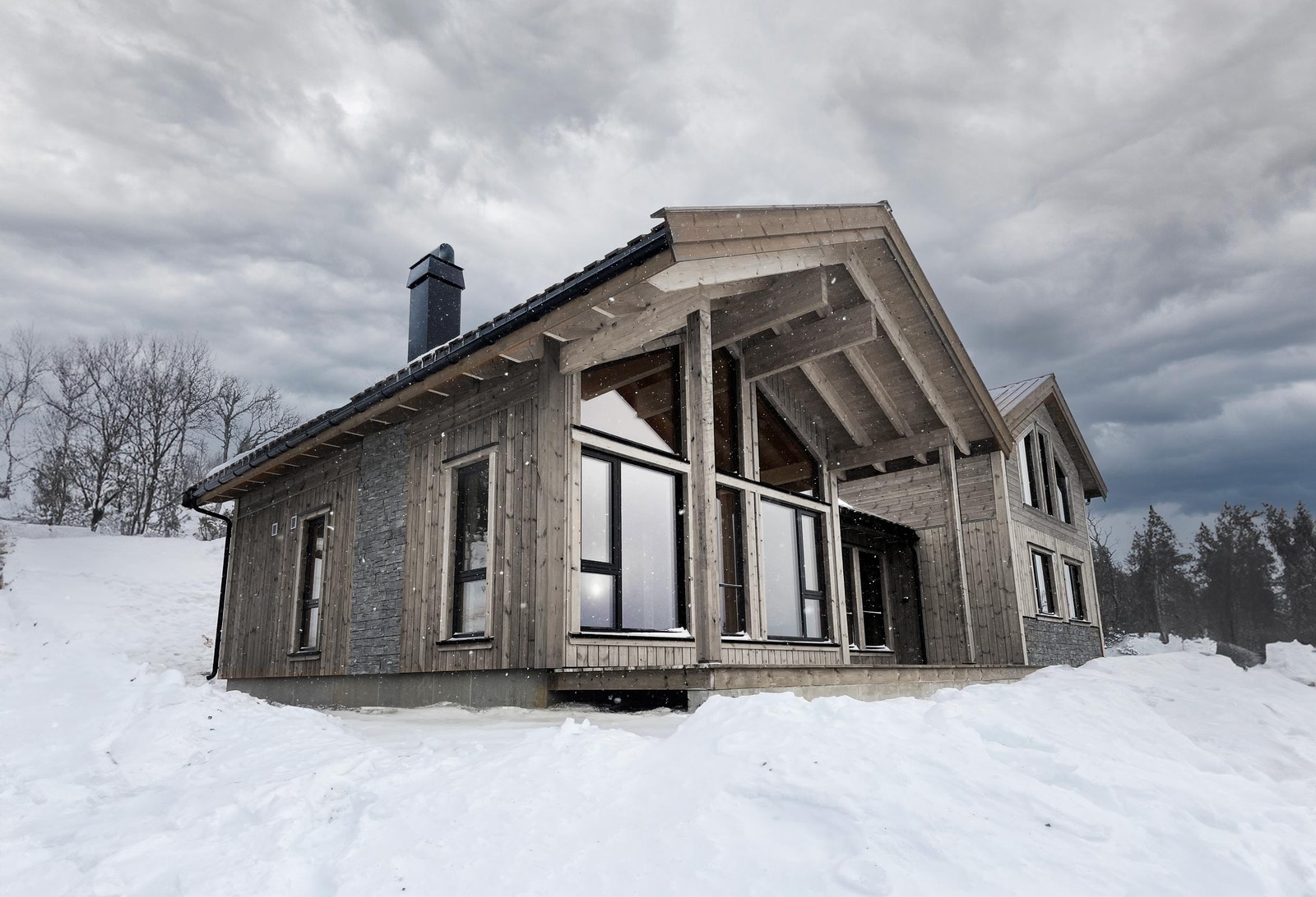 Eksempel på en kundetilpasset Skogstjerne hytte Galleribilde