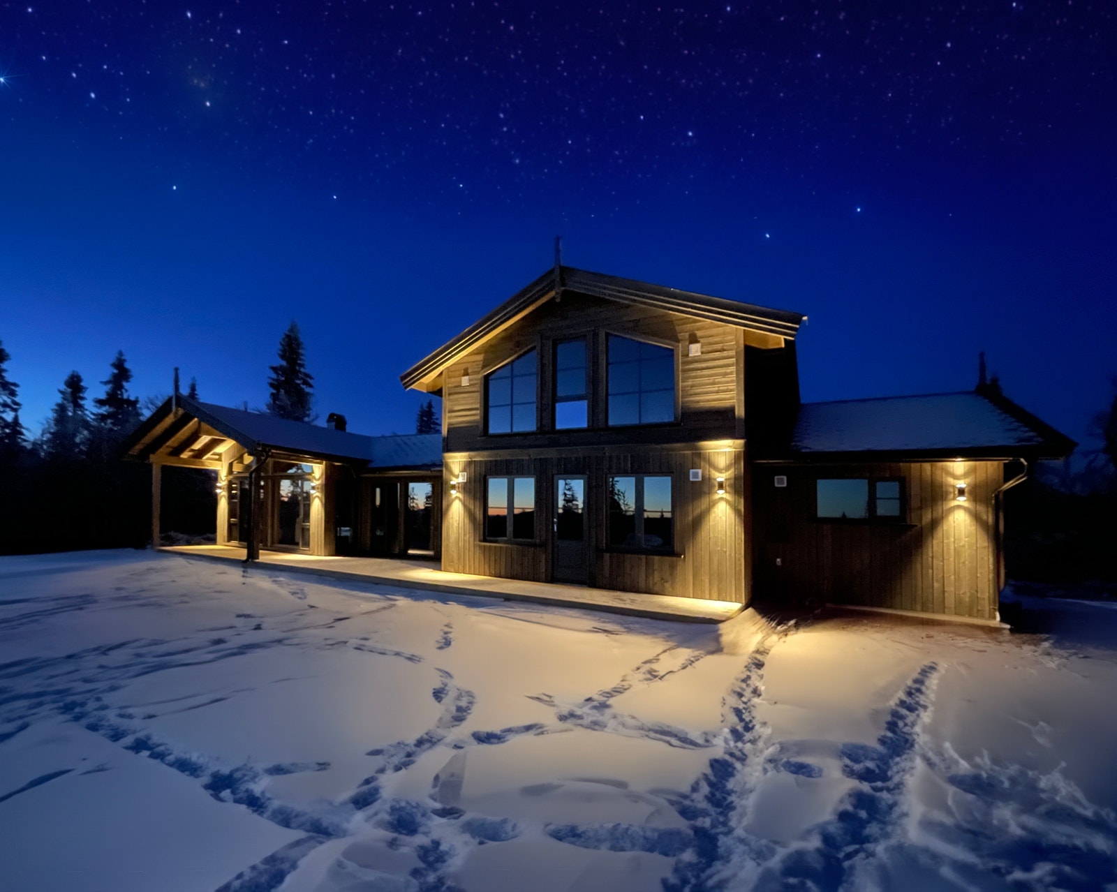 Eksempel på en kundetilpasset Skogstjerne hytte Galleribilde