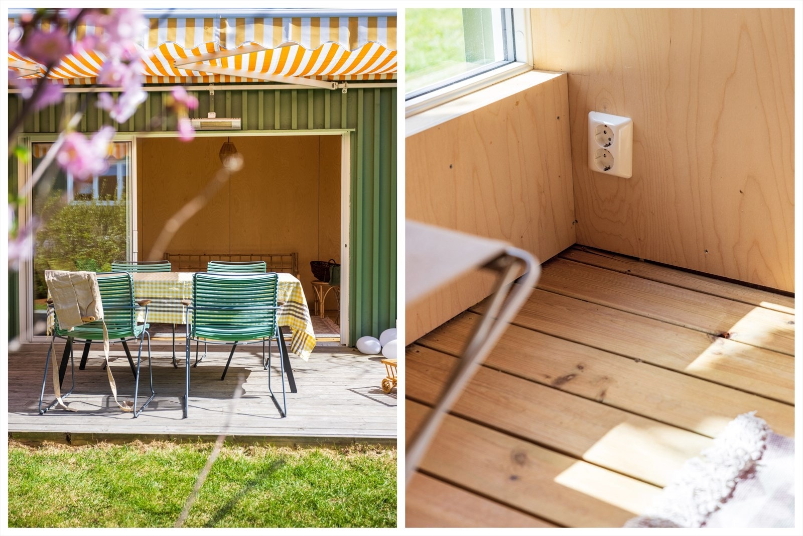 Hagestuen har lagt opp til strøm. Galleribilde