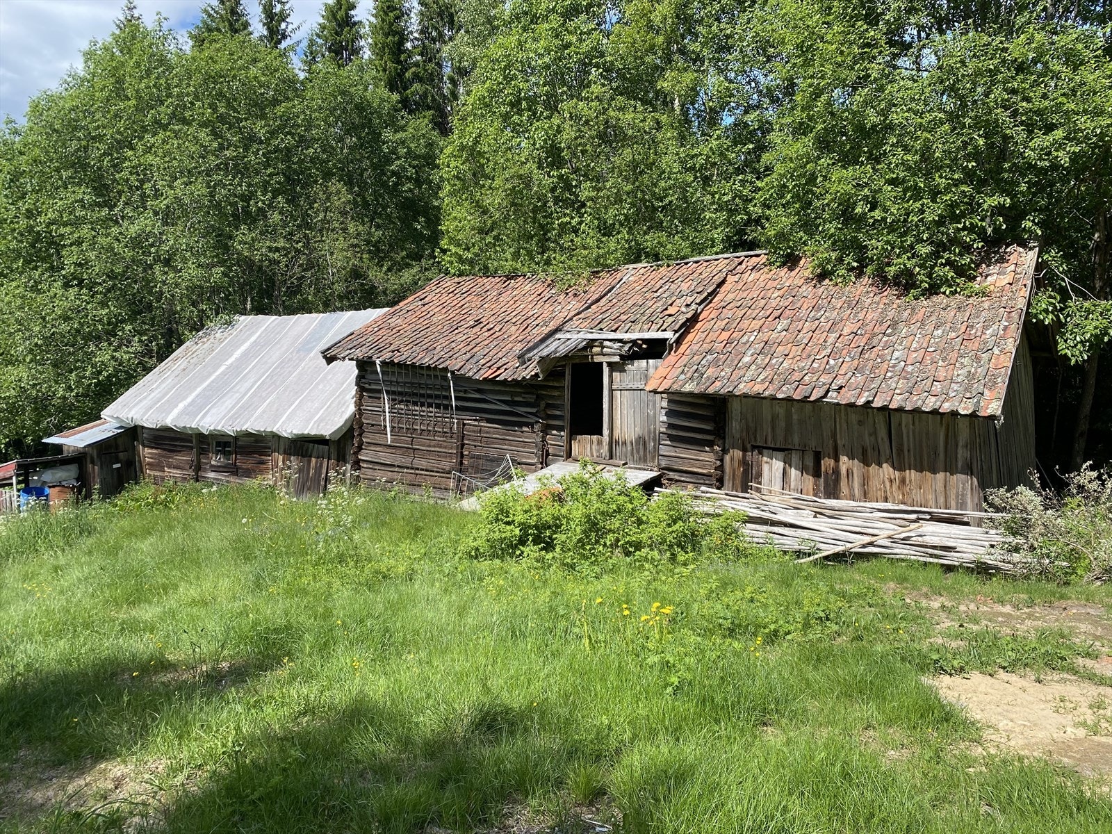 Eldre låve som setter den rette stemningen på tunet. Galleribilde