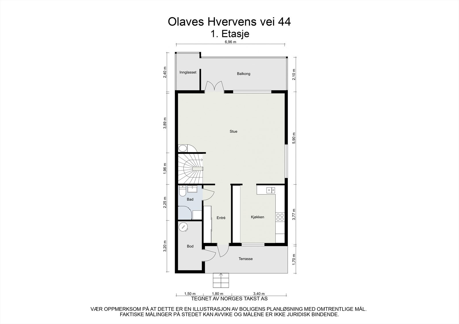 Plantegning av første etasje. Galleribilde