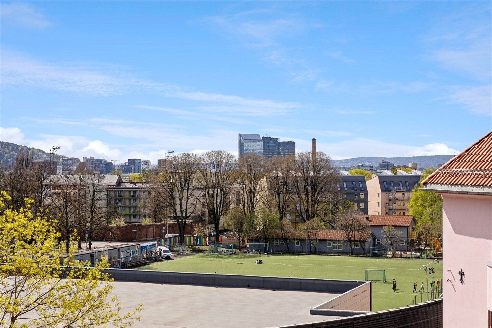 Hyggelig utsyn fra balkongen. Galleribilde