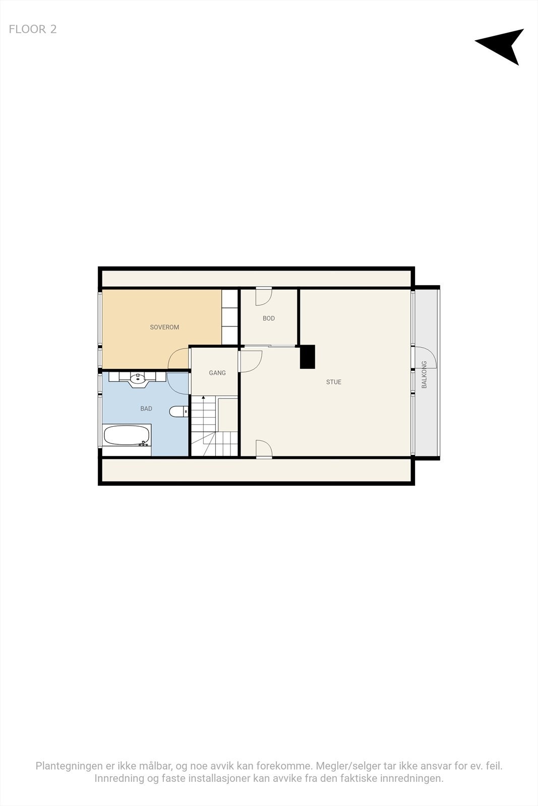 Plantegning 2.Etg Galleribilde