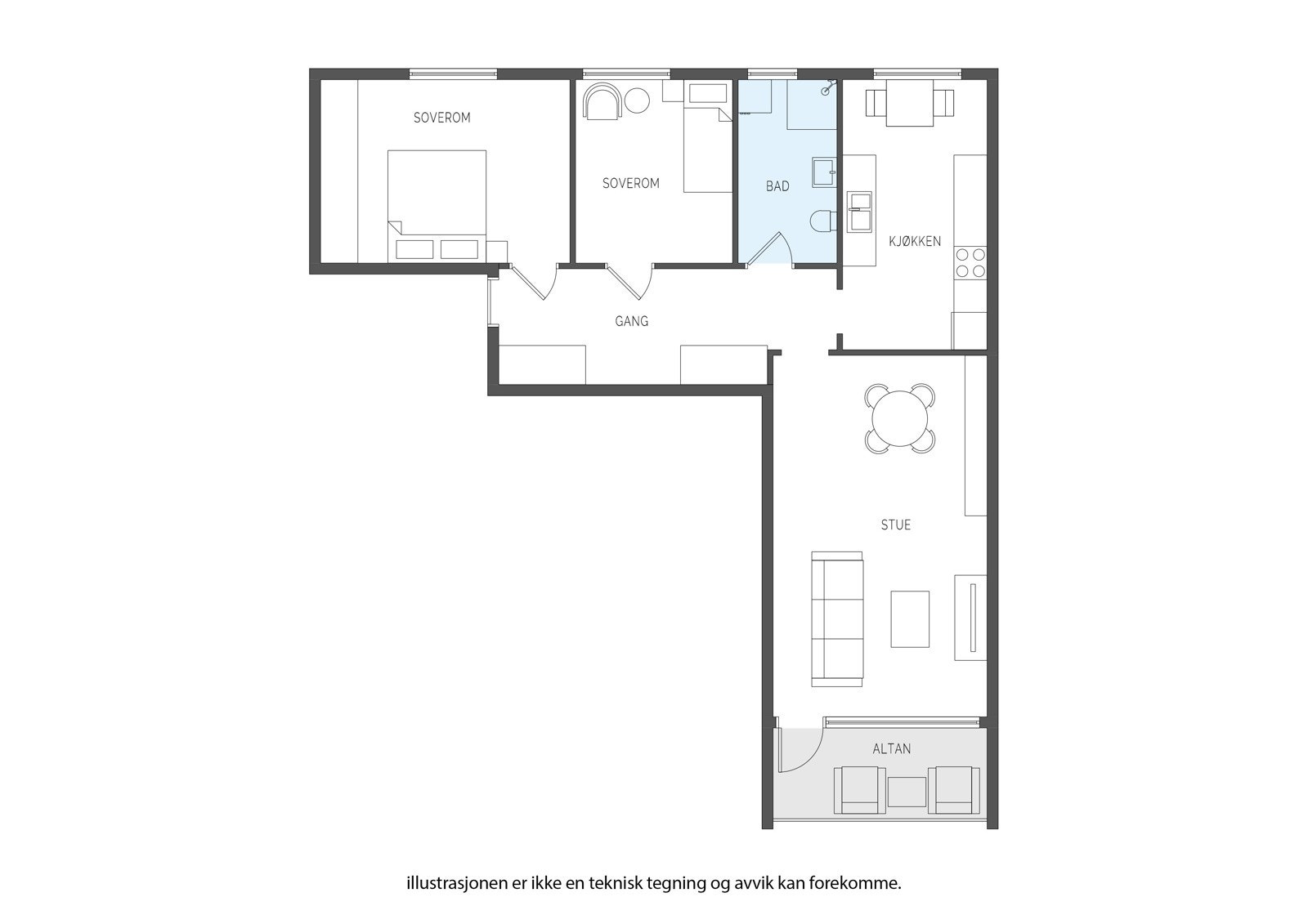 Plantegning Galleribilde