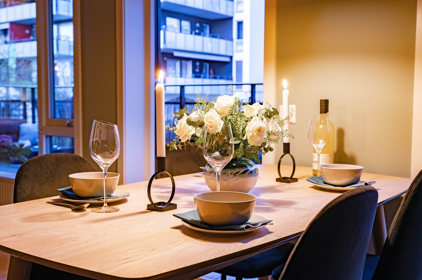 Her kan du nyte middager med venner og bekjente. Galleribilde