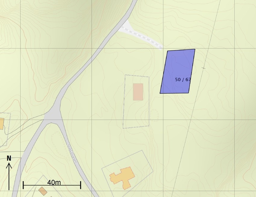 Kart tomt Galleribilde