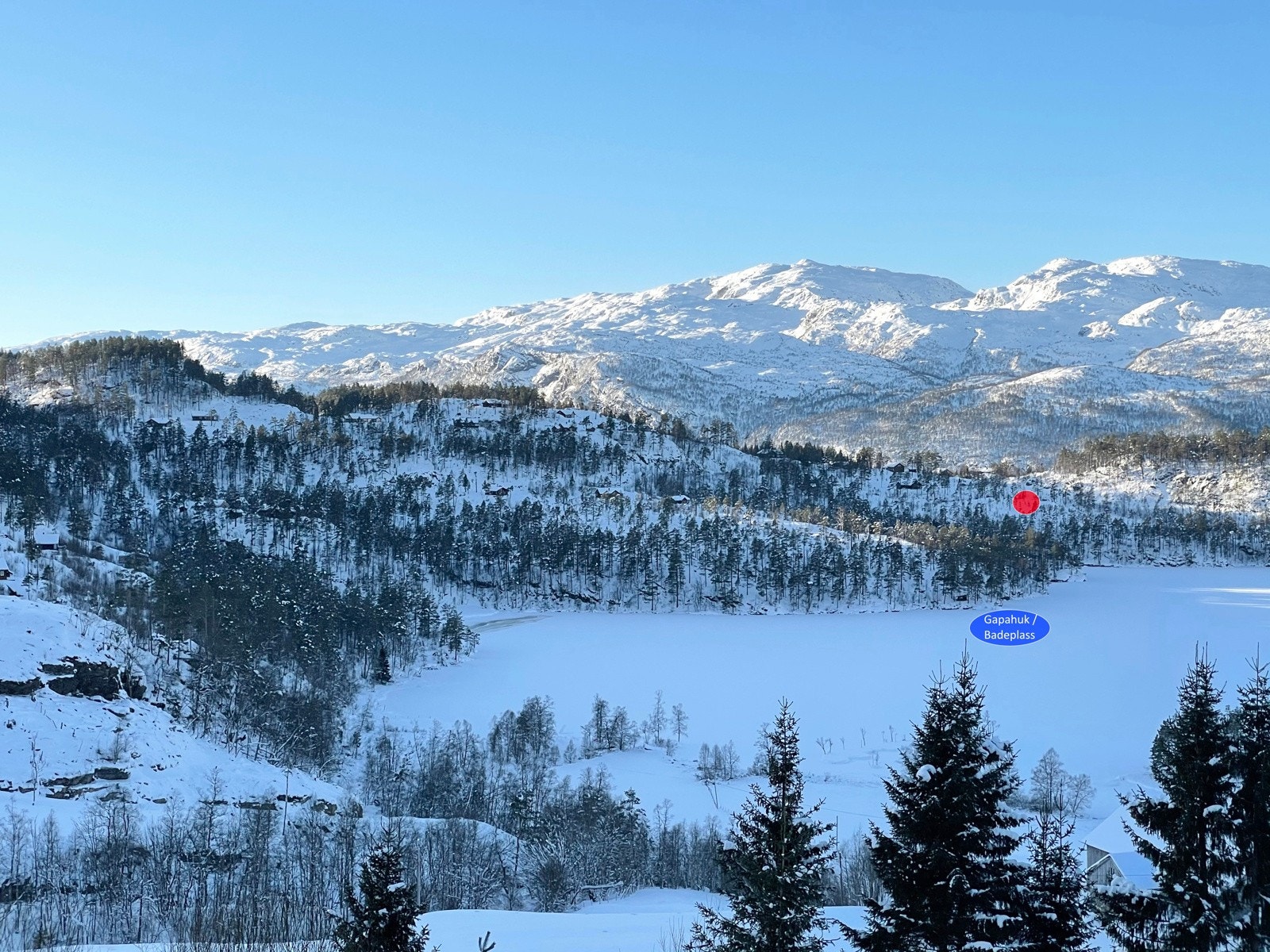 Maldalsvatnet - merket tomt Galleribilde