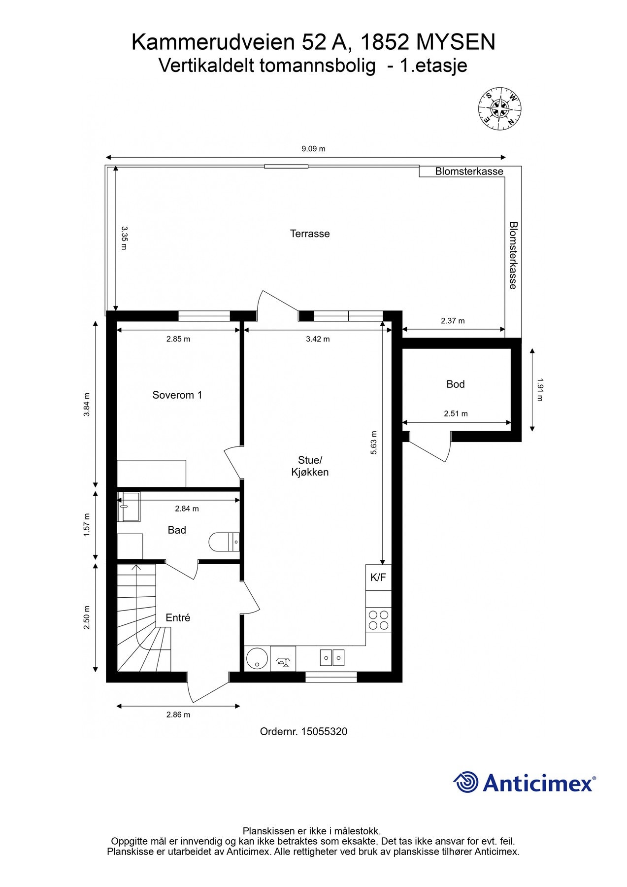 Plantegning 1.etasje Galleribilde
