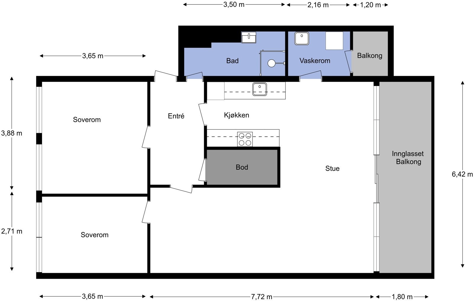 Plantegning Galleribilde