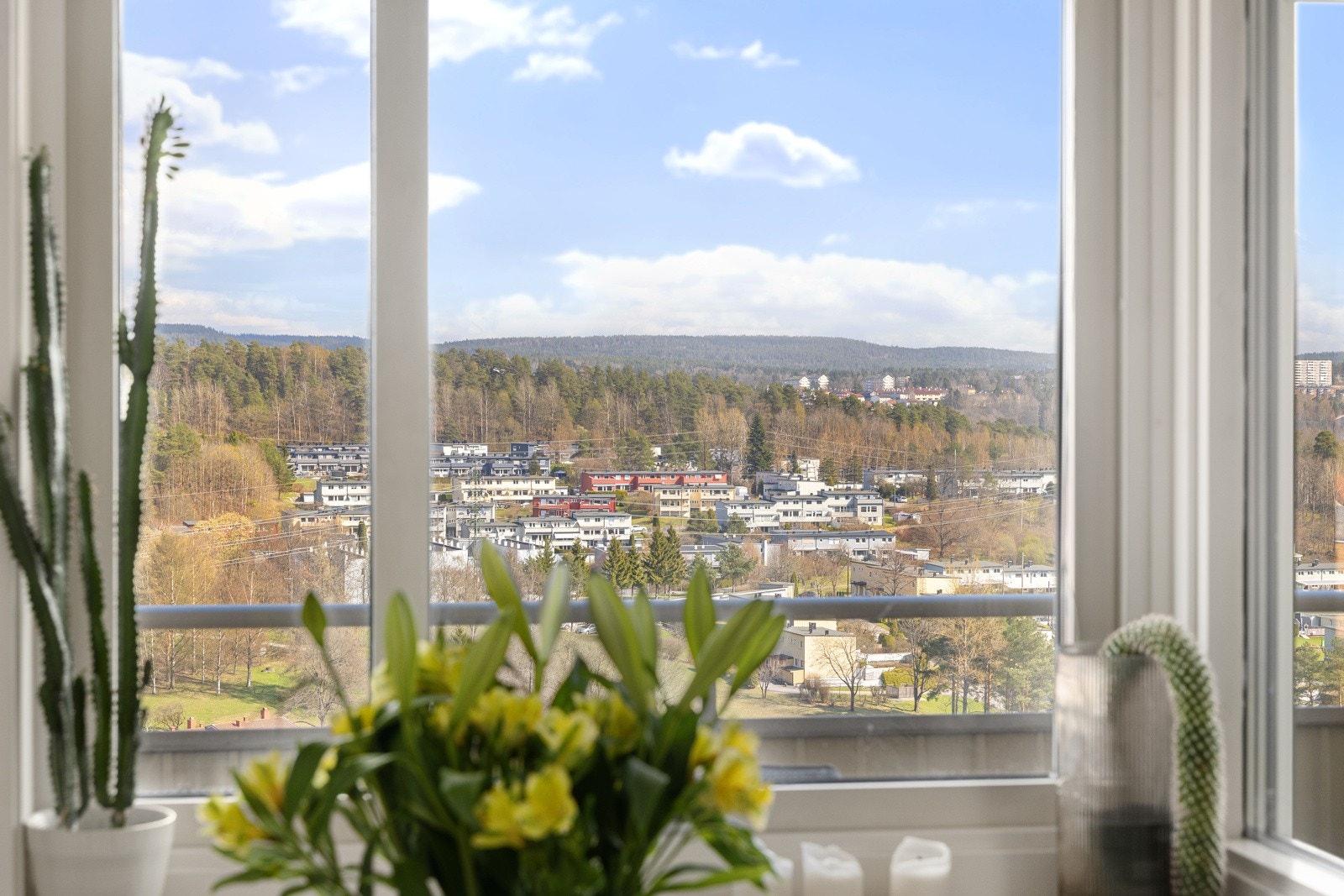 Flott utsikt fra spisestuen i 11.etg. Galleribilde