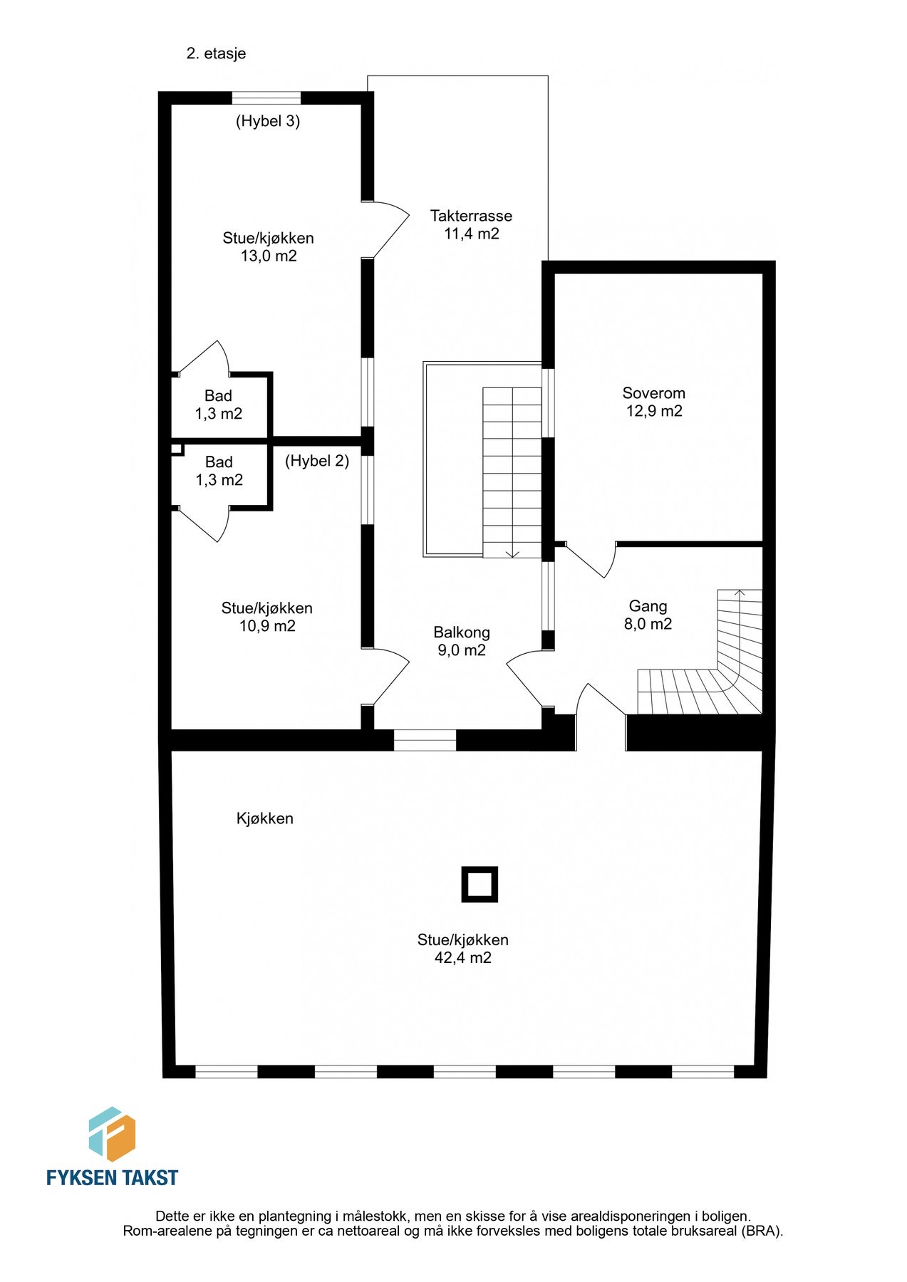 2.etasje | Plantegning Galleribilde