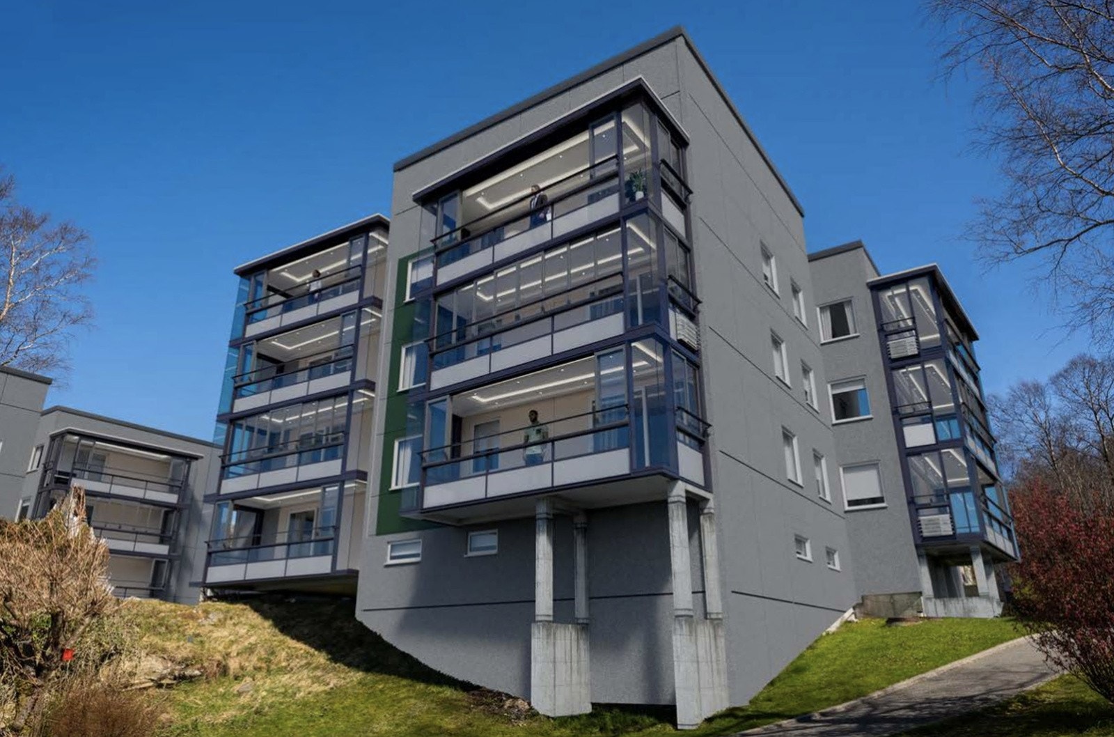 Ny fasade Galleribilde