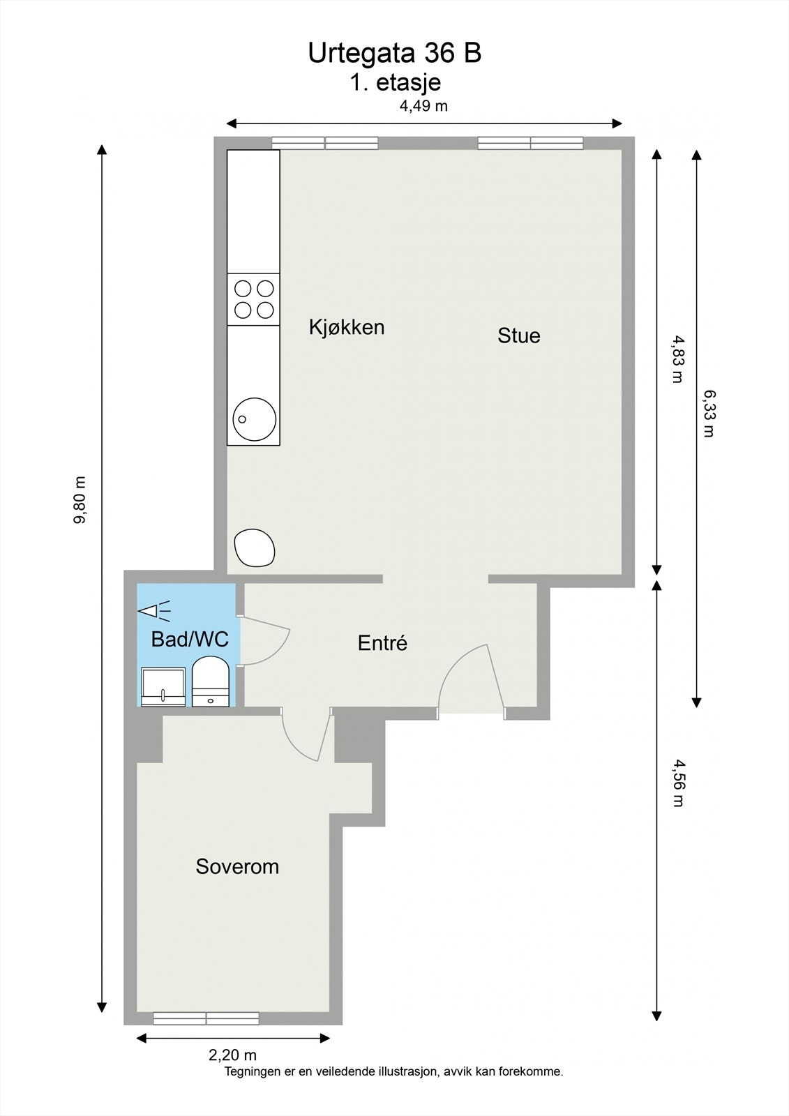 Plantegning Galleribilde