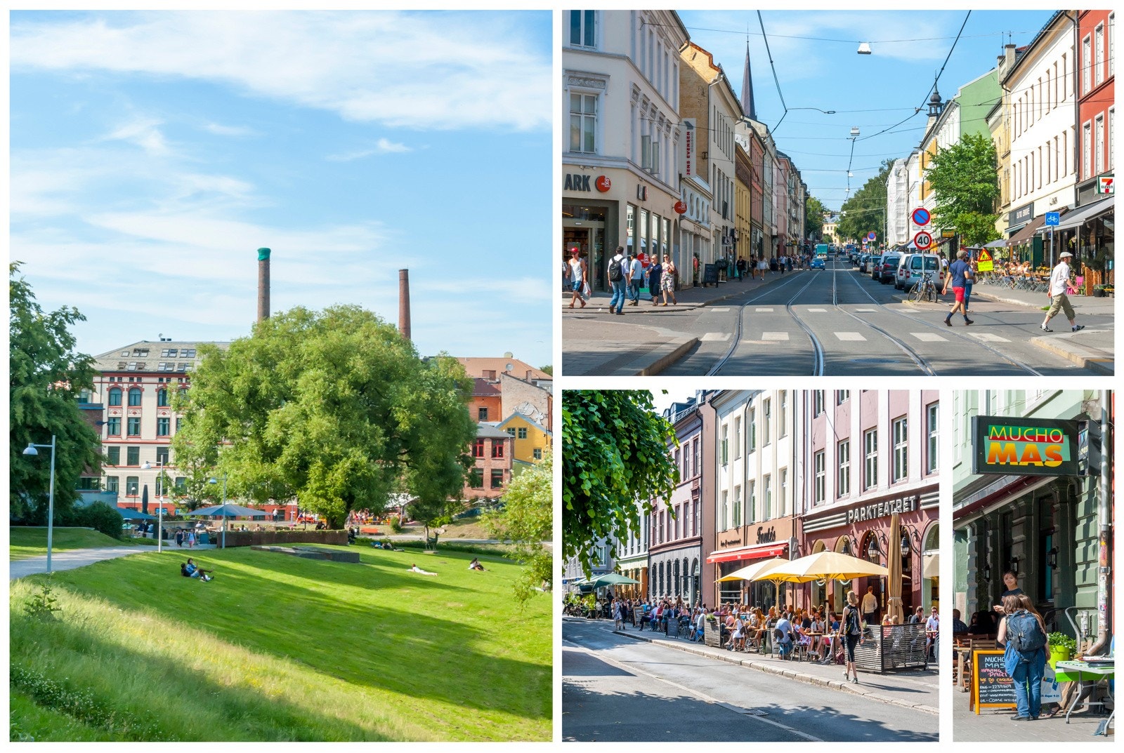Grünerløkka er kanskje den mest stemningsfulle bydelen i Oslo og er kjent for sitt yrende folkeliv og grønne lunger Galleribilde