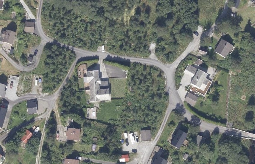 Tomten sett ovenfra Galleribilde