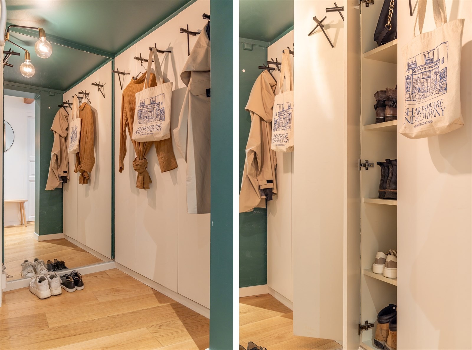 Entré med gode oppbevaringsmuligheter - Boligen disponerer to eksterne boder Galleribilde