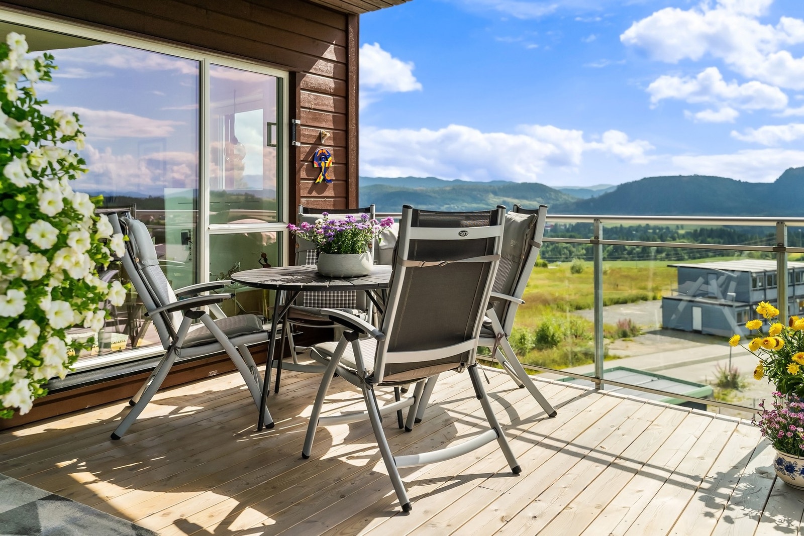 Den beste balkongen i toppen av bygget! Galleribilde