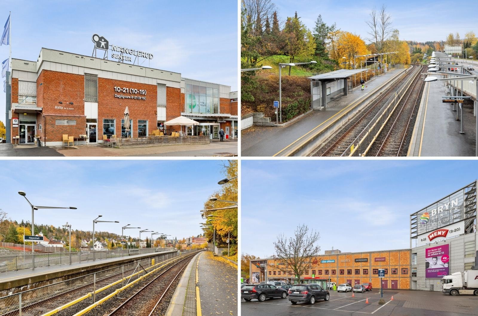 Kort vei til t-bane og Manglerud og Bryn senter med servicetilbud Galleribilde