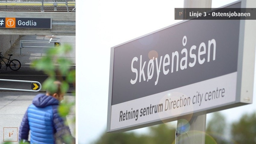 Området har offentlig kommunikasjon med buss og T-bane Galleribilde