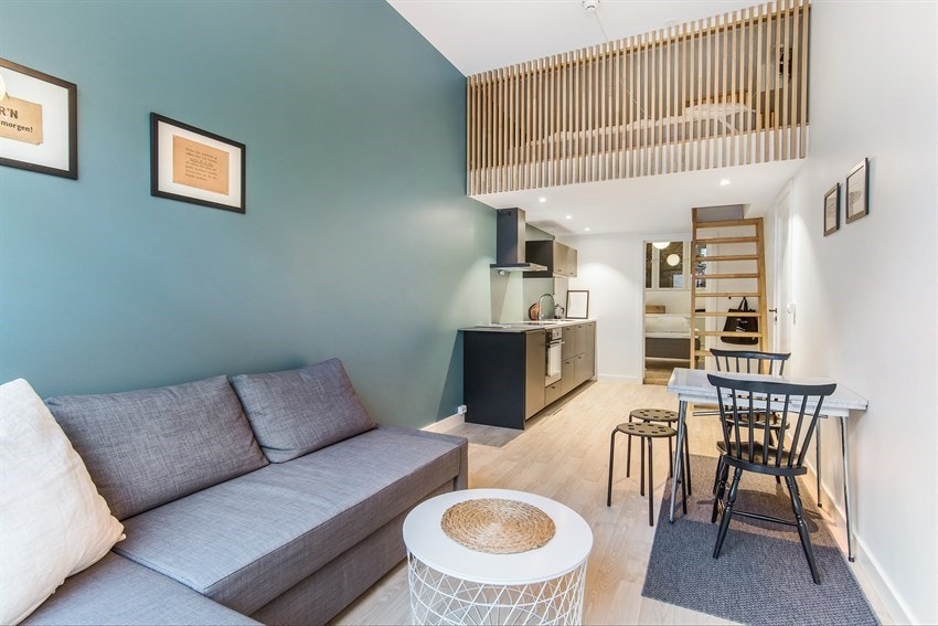 Pent oppusset gjesteleilighet med hems, hybelkjøkken og wc/ dusj. Galleribilde