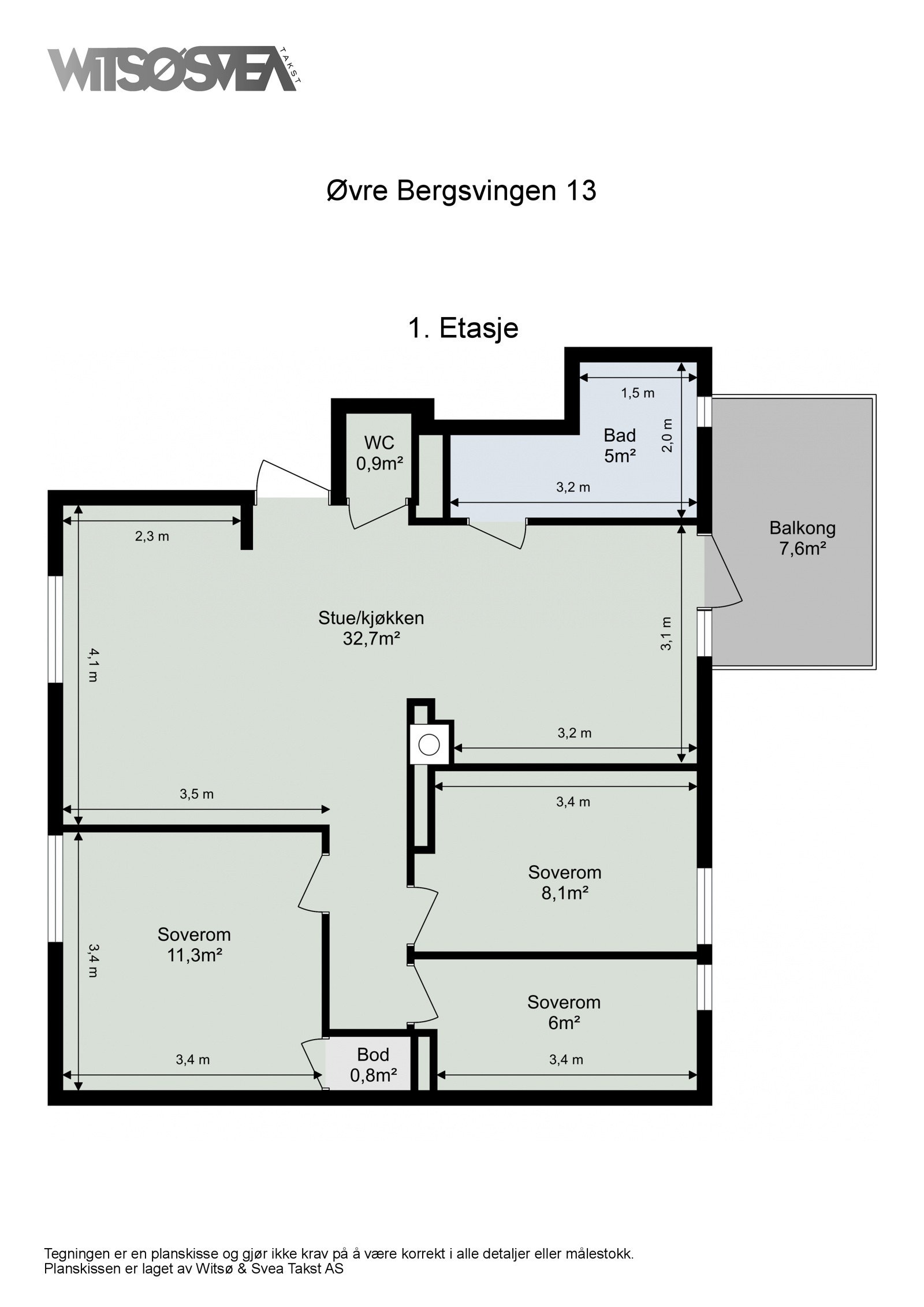 Planskisse Galleribilde