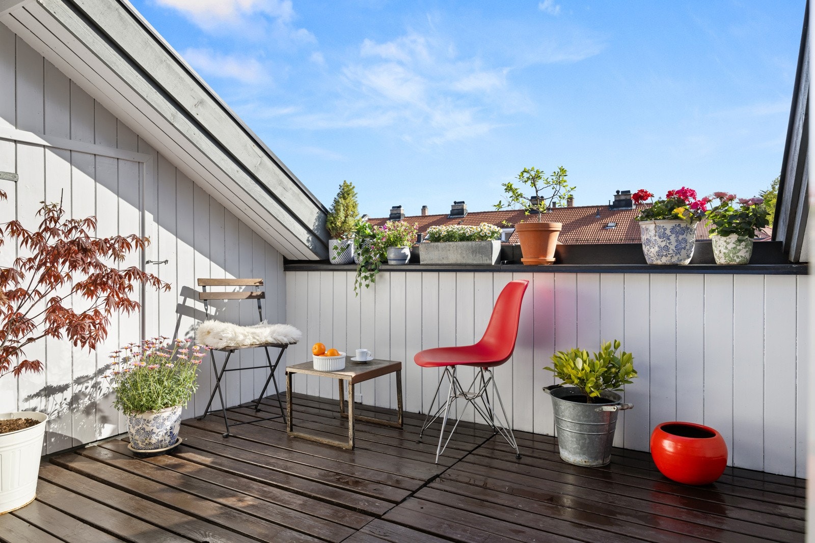 - Terrassen er oppmålt til 7m2. - Galleribilde