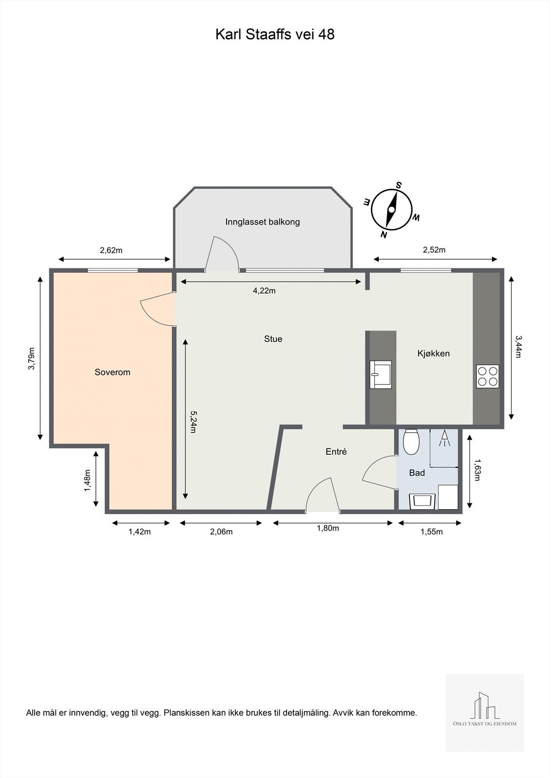 Planskisse - Karl Staaffs vei 48 Galleribilde