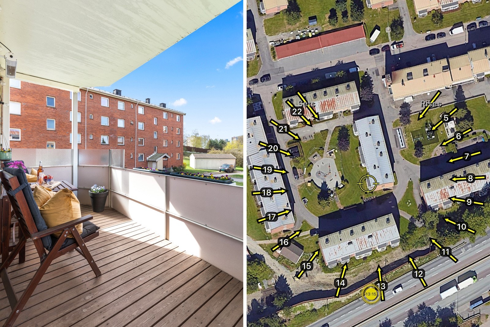 Den sydvestvendte beliggeheten sørger for meget gode solforhold. Galleribilde