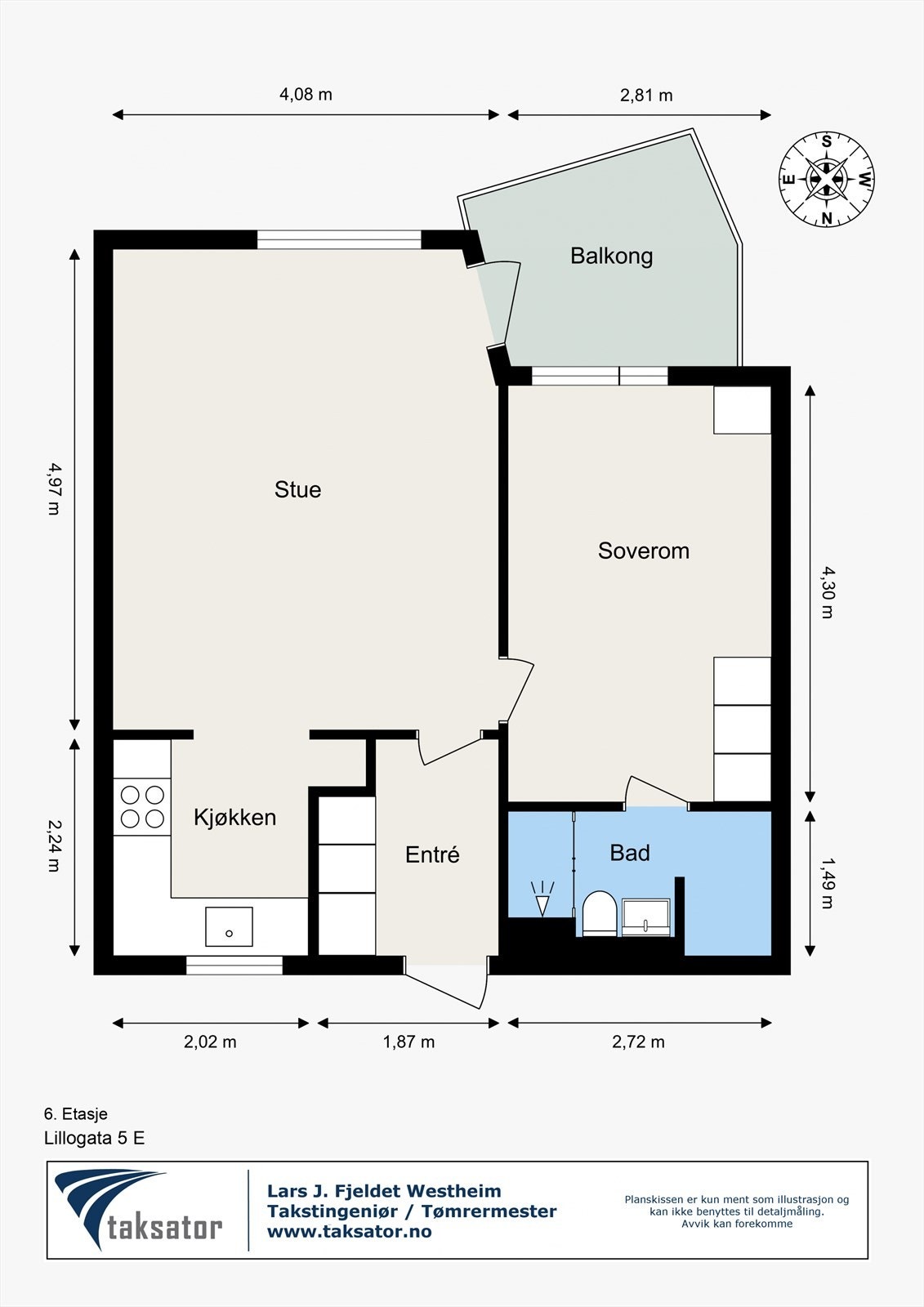 Gjennomgående løsning i 6.etasje Galleribilde