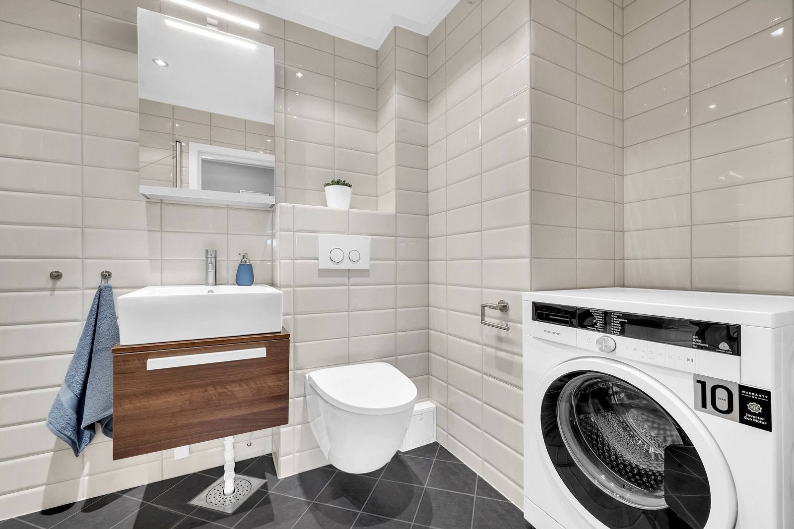 Pent, flislagt bad fra 2011. Galleribilde