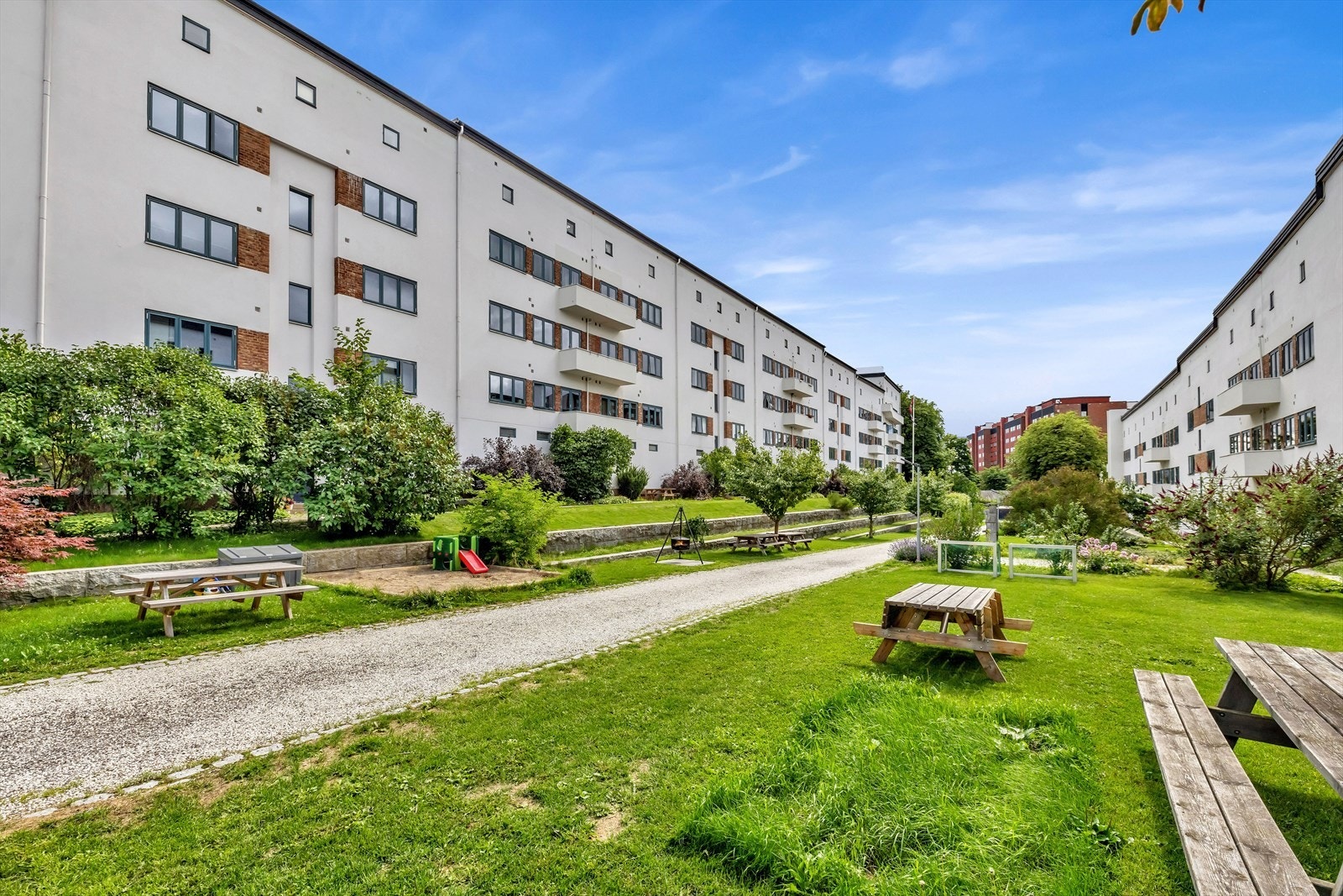 Funkisgården på Torshov ble bygget i 1931 og tegnet av arkitekt Ole Øverland. Galleribilde