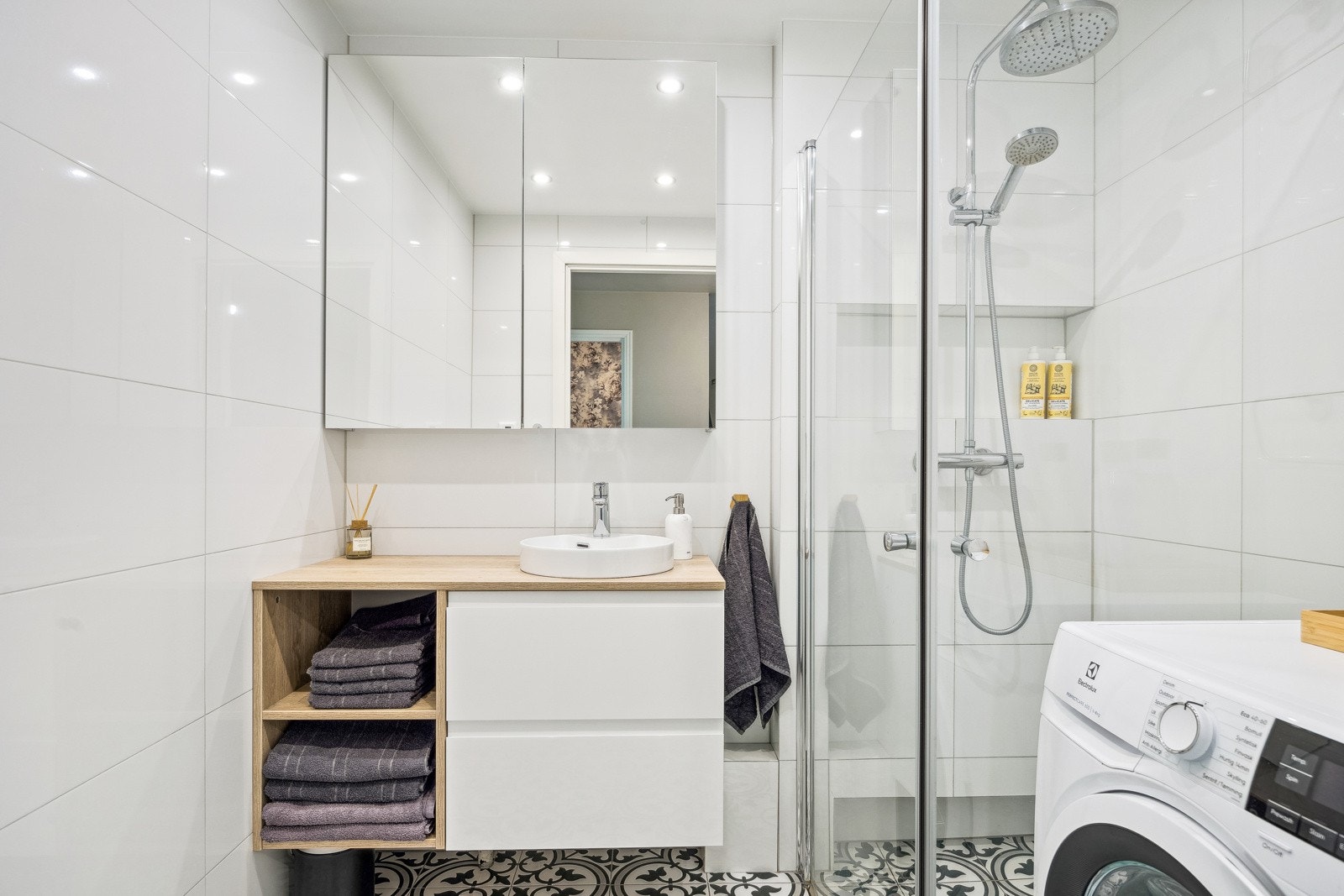 Det er et delikat bad som er pusset opp i 2020. Galleribilde