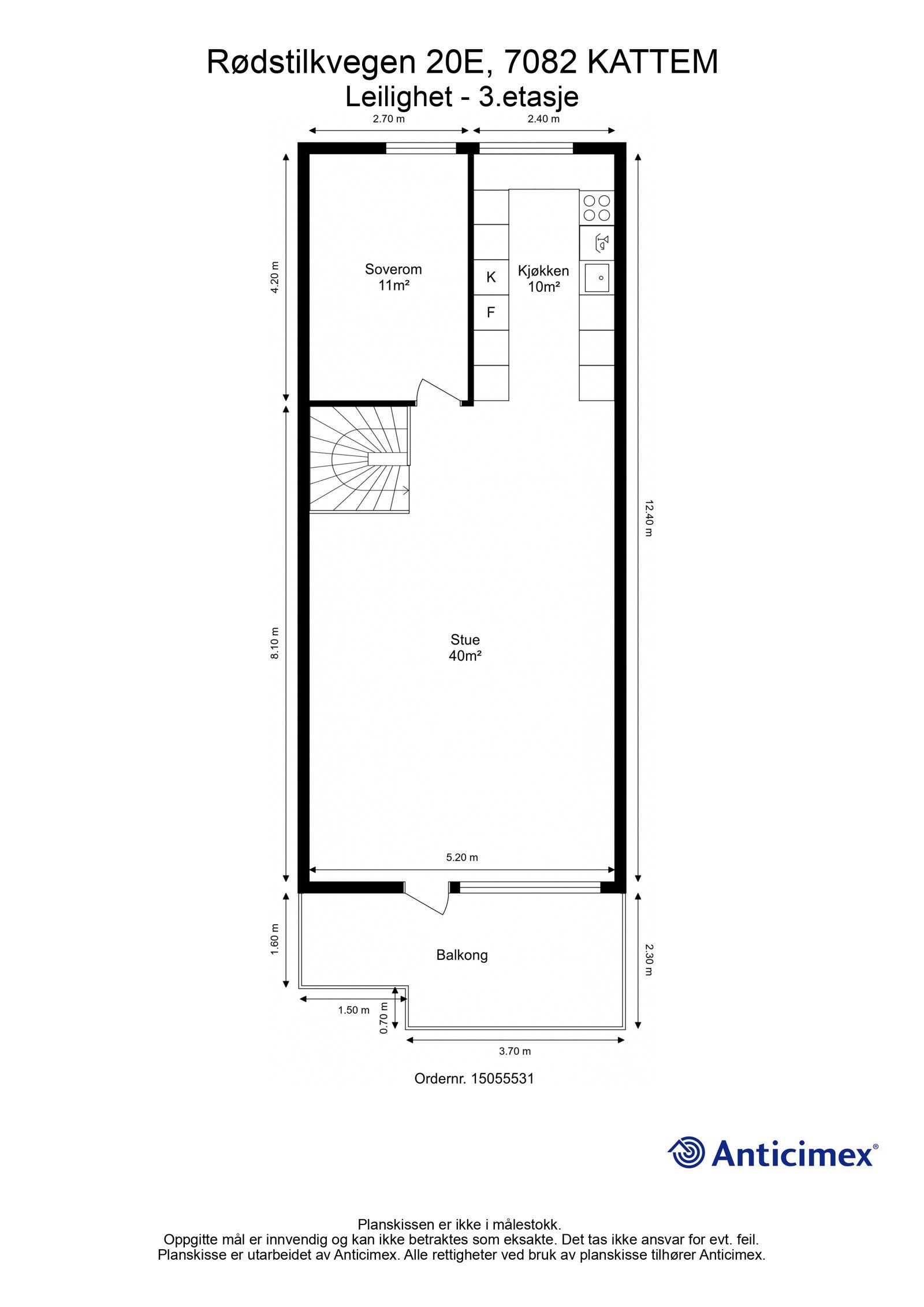Planskisse 3. etasje. Galleribilde
