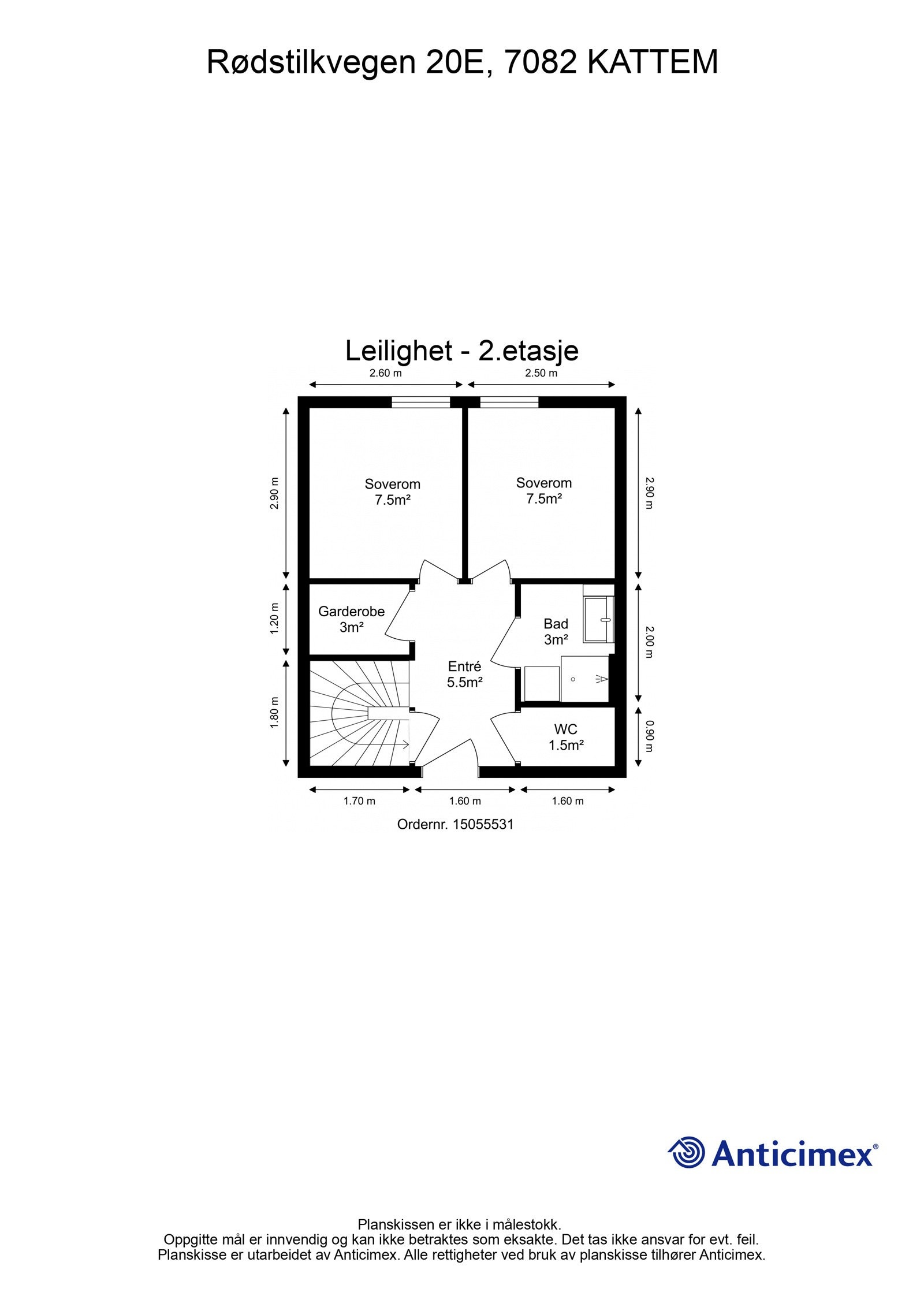 Planskisse 2. etasje. Galleribilde