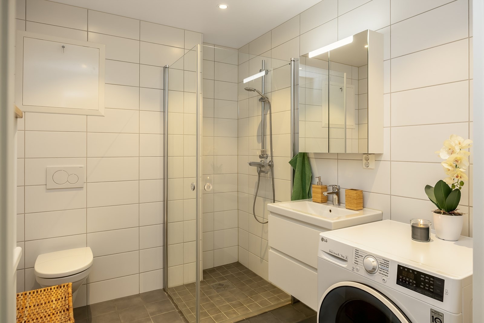 Badet har en størrelse på 5 m². Galleribilde