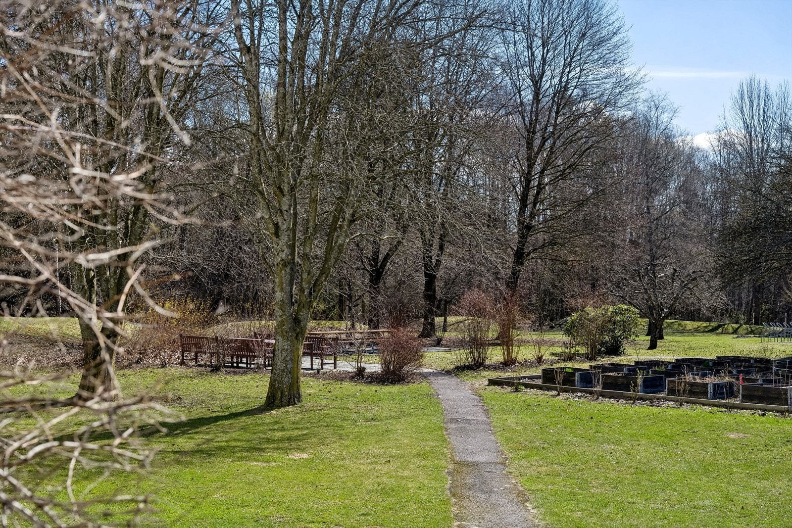 Borettslaget har en stor tomt som er opparbeidet med mye grøntarealer, sittegrupper mm. Galleribilde