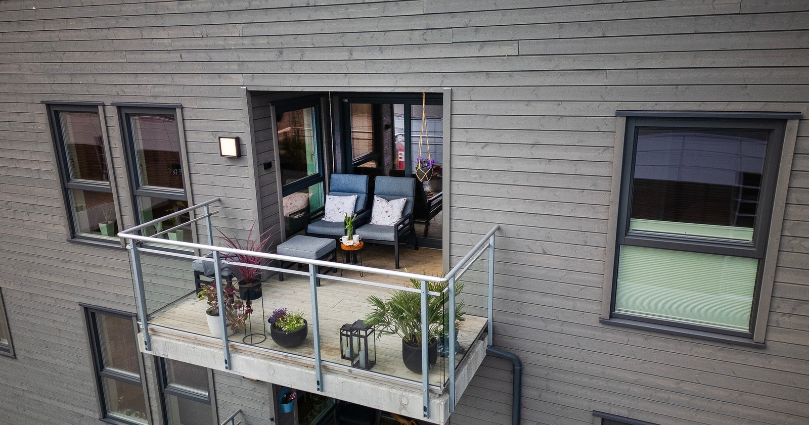 Leiligheten ligger flott til i 4. etasje Galleribilde