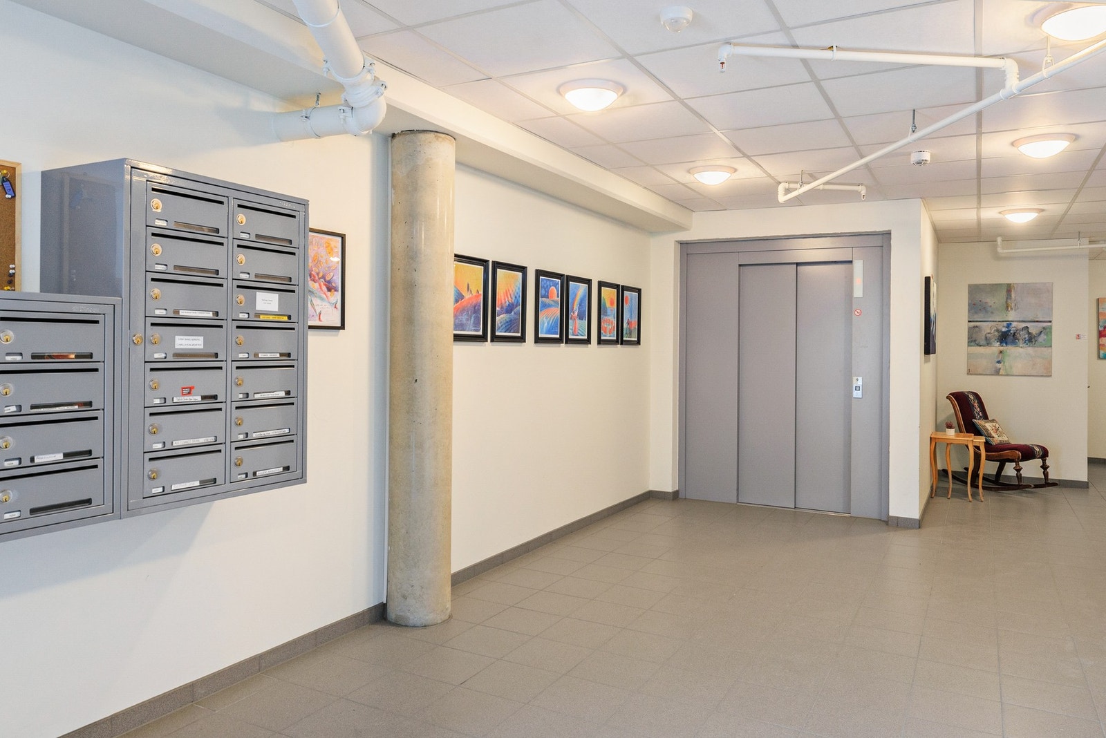 Fellesareal - det er heis i bygget Galleribilde